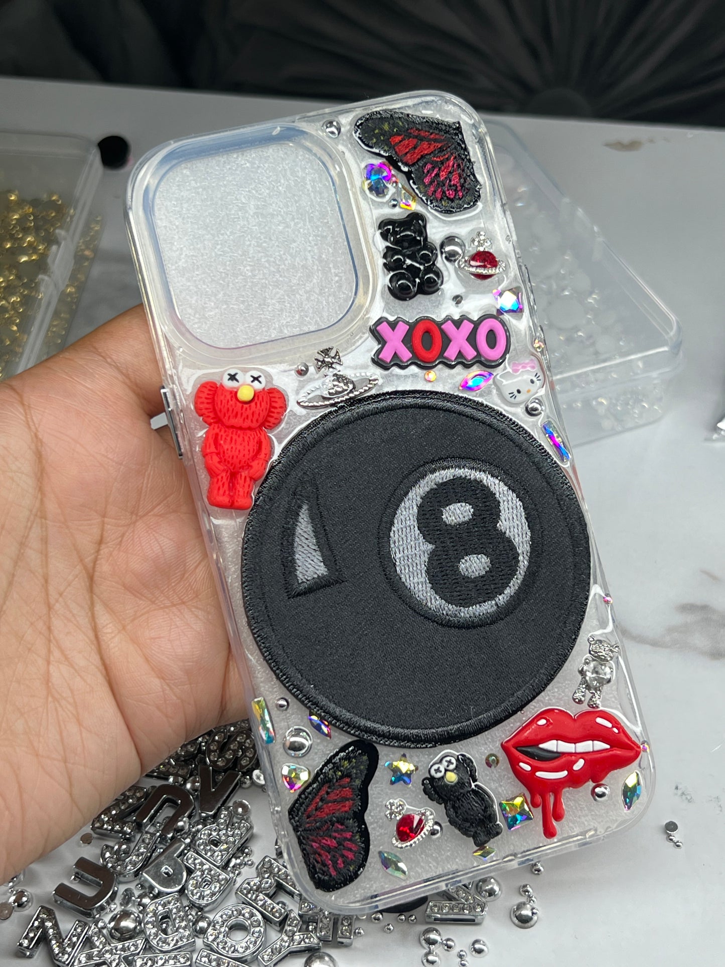 8 Ball Pink, Black & Red | Freestyle Junk Case