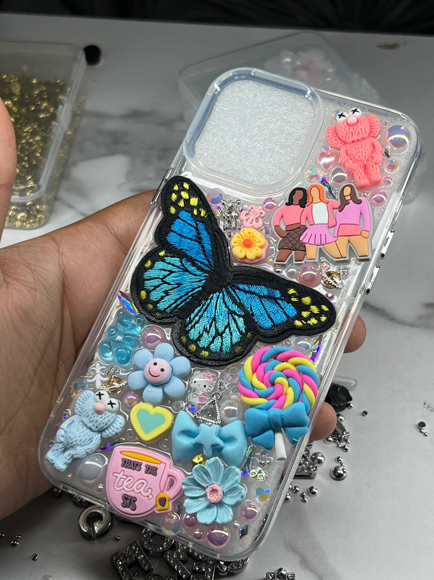 Blue & Pink Freestyle Junk Case